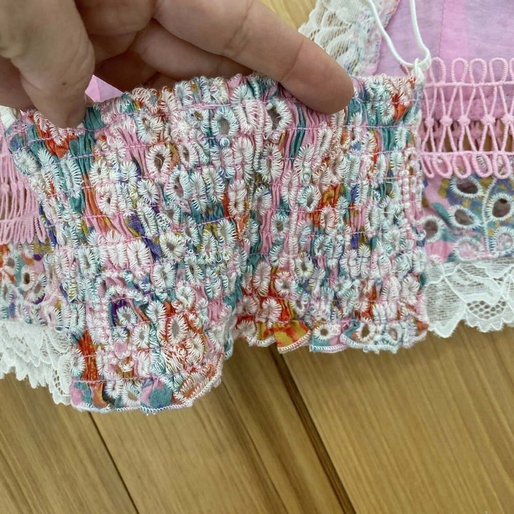 NEW Free People Emma Soft Lacy Embroidered Bra  - Picture 9 of 9